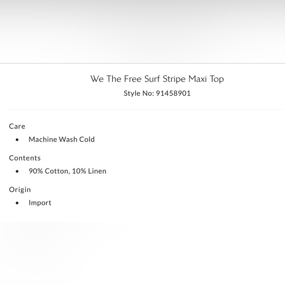 Free People XS We the Free Surf Stripe Maxi Top Tunic Dress Oversized - Picture 6 of 6